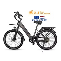 Vélo Électrique Pliant FLM V10 26 Pouces à Cadre Bas, Frein Hydraulique, 36V 250W, pour Adulte, Idéal pour les Trajets Quotidien (Expédition depuis l'Entrepôt Outre-mer)