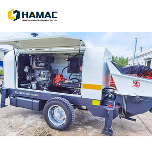 Bomba de Concreto Portátil Pequeña Totalmente Automática de Alta Eficiencia de 30 m/h, Mini Bomba Móvil con Motor Diésel Weichai - Product Image 3