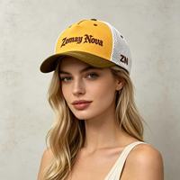 Gorra de Béisbol Personalizada con Logotipo OEM, Tejida con Bloques de Color, Ajustable, con Malla Trasera Transpirable, Unisex, de Poliéster/Algodón/PVC, Estilo Casual y Deportivo