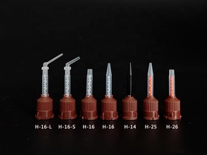 1:1 Tube de mélange de <span class=keywords><strong>colle</strong></span> <span class=keywords><strong>dentaire</strong></span> à cartouche à deux composants Mélangeurs statiques en plastique Embouts de mélange de <span class=keywords><strong>ciment</strong></span> brun pour seringues 5ml/14ml/24ml - Product Image 3