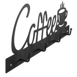 Soporte de Pared para Tazas de Café de Metal, Portavasos con Letrero de Café, Colgador de Tazas de Té para Bar, Organizador de Cocina, Exhibición - Product Image 2