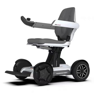 Silla de ruedas portátil inteligente con batería de litio ternaria, 4 ruedas, silla de ruedas desmontable, silla de ruedas eléctrica Plegable ligera - Product Image 6