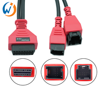 Câble de Scanner OBD2 mâle à femelle Chrysler 12 + 8 broches câble de connexion de Diagnostic pour Interface de connecteur d'outil de Diagnostic