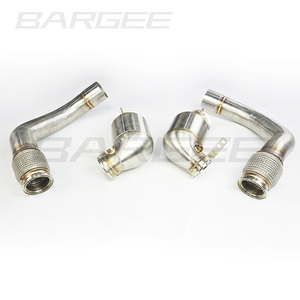 Usine Bargee <span class=keywords><strong>Megna</strong></span> Flow 3 "SS304 tuyaux d'échappement pour BMW S63 4.4T 2020-UP F95 F96 X5M X6M Performance tuyaux de descente d'échappement - Product Image 2