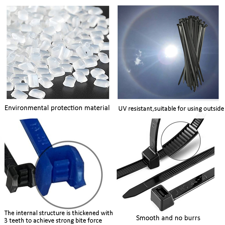Set di fascette per cavi in Nylon fascette per cavi in plastica autobloccanti dimensioni assorte 12 + 10 + 8 + 6 + 4 pollici tensione di fissaggio per giardino dell'home Office  13