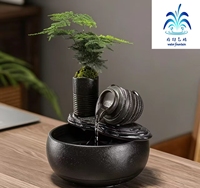 Fuente de Mesa con Sistema de Circulación de Oxígeno, Mini Pecera, Adorno Interior para Hogar u Oficina, Regalo para Ceremonia de Inauguración