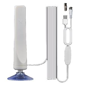 <span class=keywords><strong>Antenne</strong></span> <span class=keywords><strong>TV</strong></span> numérique mini HD Baiao européenne et américaine DVB-T2 blanche pour intérieur, gain de 25 dBi, polarisation verticale linéaire, <span class=keywords><strong>amplificateur</strong></span> - Product Image 1