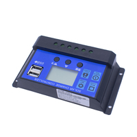 12V 24V Panneau Régulateur de Batterie 10A 20A 30A 40A 50A 60A PWM Contrôleur de Charge Solaire Affichage LCD Intelligent
