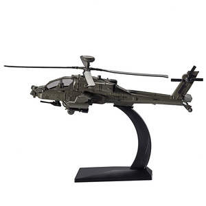 คุณภาพสูง 1:64 สเกล AH-64A โมเดลเครื่องบินสีดำ 25x16x3 ซม.เด็กผู้ใหญ่ทหารของเล่นงานฝีมือทนทานเฮลิคอปเตอร์ทหาร <span class=keywords><strong>mod</strong></span> - Product Image 5