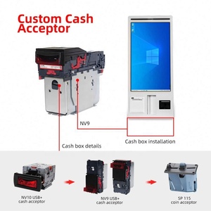 32-Inch Vertical LCD Touch Screen Kiosk <b>with</b> Android RK3568 Fast Delivery Self-Service Unit for Bank Store Library SDK Function - Product Image 2