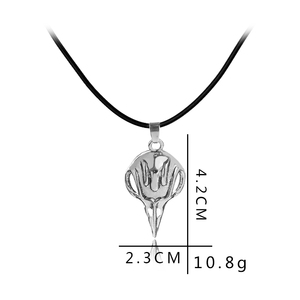 Collier pendentif crâne d'oiseau pour femmes et hommes, collier Bellatrix Lestrange, série film classique <span class=keywords><strong>Death</strong></span> Eater - Product Image 2