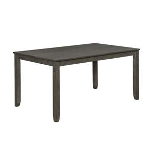 Db Beautiful 6 Piece Rectangular Dining <b>Set</b> Gray Wood <b>Table</b> Upholstered Chairs <b>Bench</b> Contemporary Home Dining Furniture - Product Image 4