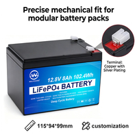 Baterai Deep Cycle Grade A 12v 24v 50ah 100ah 150ah 200ah Solar Lifepo4 Lithium Penyimpanan Energi Portabel