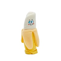 Conception originale de la série de fruits d'inspiration coréenne, jouet banane pour chien, jouet écologique en peluche avec nourriture cachée, jouet à couinement de style chaud