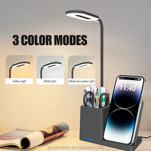 Lámpara de Escritorio Inalámbrica Recargable Pequeña para Oficina, Dormitorio, Estudio, Luz de Mesa para Niños y Adolescentes, LED, Portaplumas, Mini Cuello de Cisne, para Universidad - Product Image 4