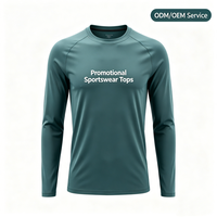 T-shirts à manches longues raglan personnalisés par sublimation intégrale, 100 % polyester, séchage rapide, pour entraînement sportif, fabrication ODM/OEM, vente en gros