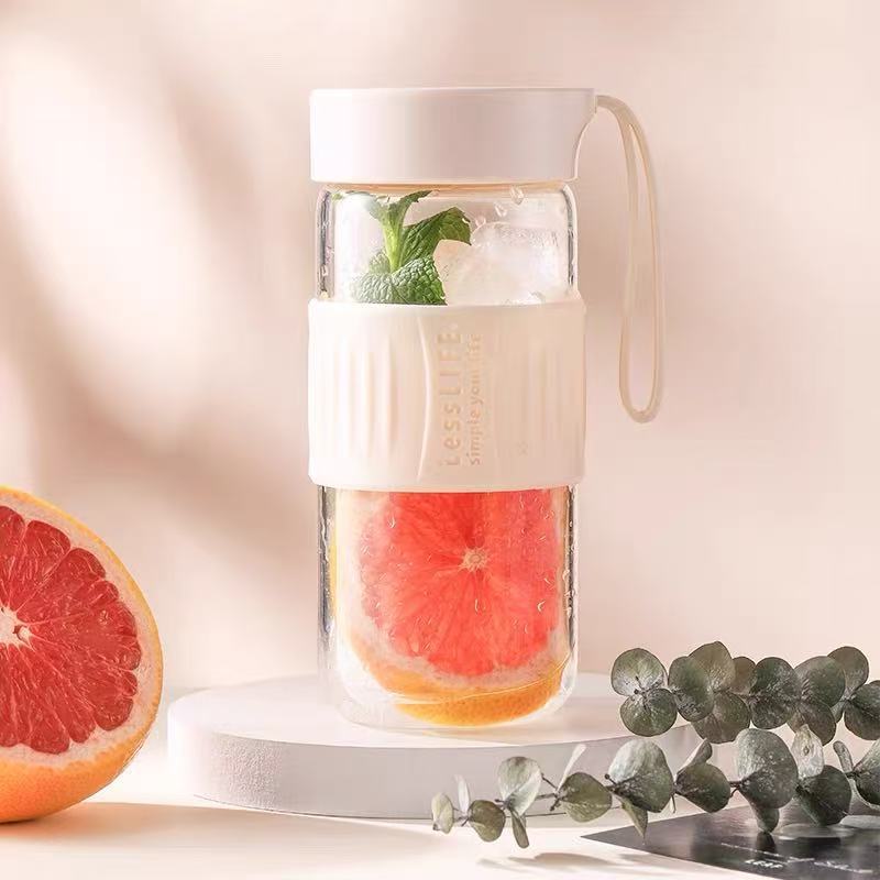 Manchon en silicone, blanc, 480 ml