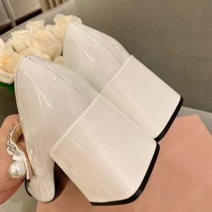 Chaussures de marque de créateur, bout carré confortable, chaussures classiques de haute qualité pour femmes, talons hauts style Xiao Xiang féminin - Product Image 6