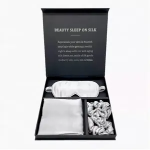 Benutzer definiertes Logo 100% Mulberry Real Silk Kissen bezug und Silk Eyemask Set