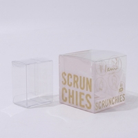 Boîte en PVC PET transparente pliable personnalisée, forme carrée, écologique, pour l'emballage de jouets avec impression personnalisée