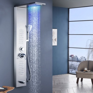 Настенная душевая панель для ванной комнаты из нержавеющей стали - Product Image 2