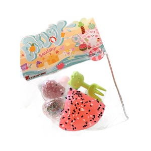 Collezione di Frutta: Giocattoli Squishy Super Morbidi in Plastica TPR a Forma di Anguria e Fragola, 12 Pezzi/Scatola Colorata, Antistress Elastici e Magici - Product Image 5