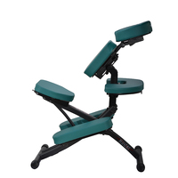 Chaise de massage facial portable au design moderne avec cadre en aluminium Mobilier mobile pliable pour thérapie et chambre à coucher pour hôtels