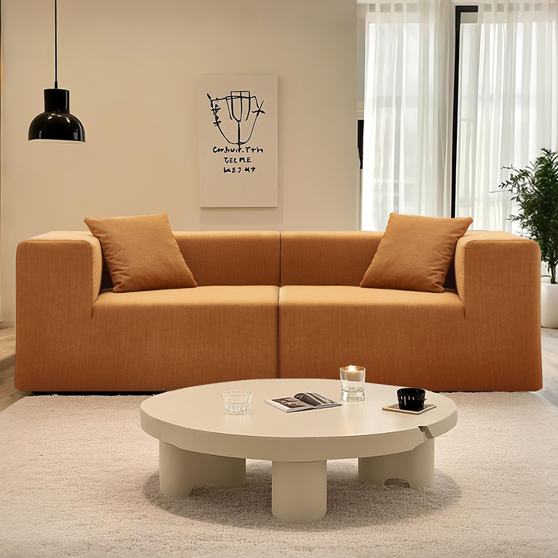 sofa pressed in a box