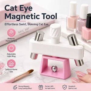 Outil automatique pour nail art avec perles de verre effet œil de chat pour débutants, aucune compétence requise, comprend 8 aimants de 30 mm, fabriqué en Chine, modèle Ld-01 - Product Image 1