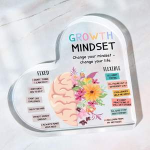 Oficina de Terapia Psicológica, Educación Artística, Ideas Desafiantes, Creencias, Decoración, Regalos Inspiradores, Forma de Corazón Acrílico - Product Image 3