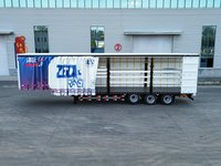 Semi-remorque à rideaux à 3 essieux, semi-remorque à bâches pour le transport de marchandises en vrac sur de longues distances