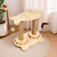 Arbre à chat résistant à l'usure et à faible perte de poils, griffoir vertical surélevé pour chat, griffoir vertical pour chat de style nouveau, jouet durable pour l'auto-amusement