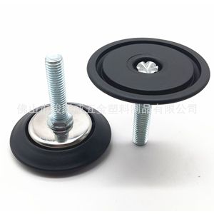 <b>Adjustable</b> Furniture Feet Pads 63mm Diameter Stainless Steel Nylon Height Adjustment For Chair Coffee <b>Table</b> Cabinet - Product Image 1