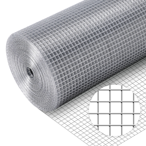 19 Gauge 1x1 Inch Square Opening Galvanized Welded <b>Wire</b> <b>Mesh</b> Hardware Cloth Roll for Construction and Animal Protection - Product Image 4