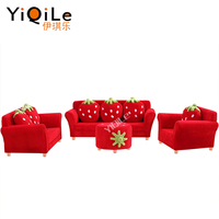Lustiges Doppel-Erdbeer-Sofa Café-Kindermöbel Sofa für Kinder