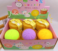 Article populaire Prix de gros Boîte mystère de squishies en forme de dumpling avec paillettes secrètes, petits dumplings surprise