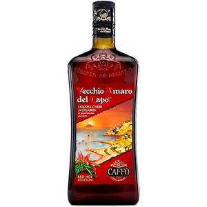 Selección Superior Caffo Distillerie Vecchio Amaro Del Capo Red Hot 1,00 Lt 6 Botellas por Caja Italia 35% Premium - Product Image 1
