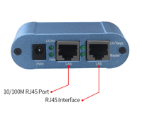 LRE BNC konverter Ethernet PoE 2 kawat, kabel koaksial 250m jaringan jarak jauh