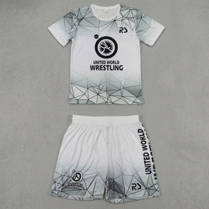 Custom Men's Wrestling One-piece Digital Print Stretch Lightweight Breathable Quick Dry Shrink-Proof Durable 100% Polyester 180g - Product Image 3