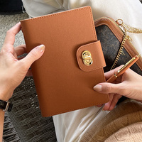 Carnet à anneaux A6 de luxe pour femmes, agenda en cuir PU personnalisé avec logo, joli carnet de notes professionnel personnalisé