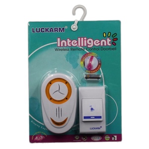 Sonnette sans fil Luckarm, offre directe usine, avec 32 mélodies, alimentée par piles, pour maison, hôtel, appartement - Product Image 5