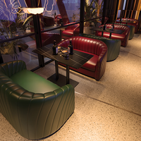 Ensemble table et chaises en bois massif de style américain pour bar à cigares, canapé de café, club commercial, lounge, bar à vin, bistro de musique folklorique, restaurant