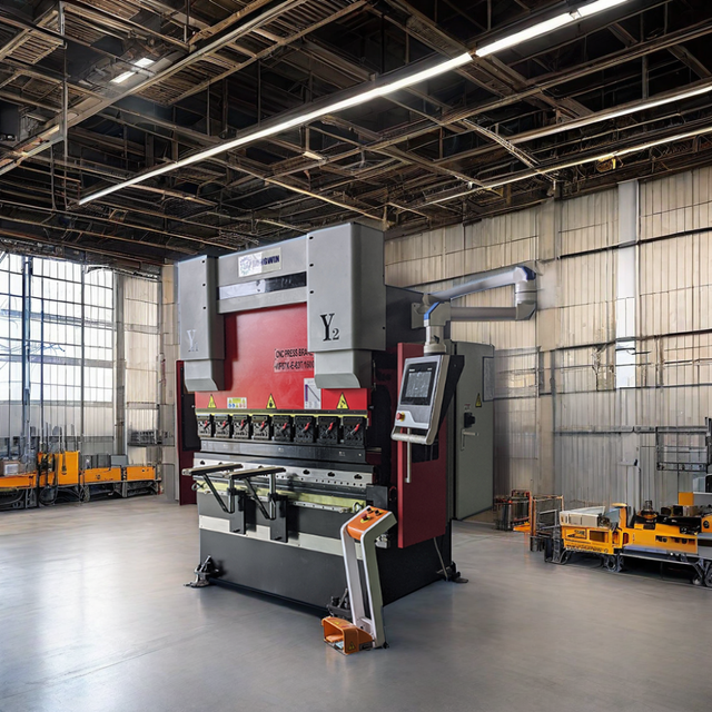 Automatic 40 Ton Hydraulic Press Brake Synchronized 2-Servo Electric Power Unit Aluminum Processing Core Motor Pump Bearing Gear