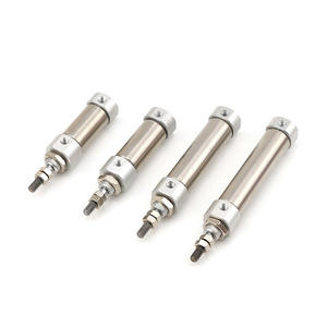 กระบอกลมสแตนเลสขนาดเล็ก PB-S แบบปากกา CJ2B16 CDJ2B10-5-10-15-20-30 แบบแม่เหล็กสองทาง ใหม่ พร้อมปั๊มและลูกปืน - Product Image 4