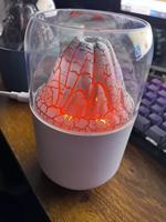 Humidificateur évaporatif Volcano à brume chaude avec éclairage USB, diffuseur d'arômes et purificateur d'air, design portable en plastique