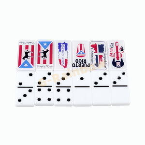 <span class=keywords><strong>Dominó</strong></span> Acrílico con Bandera, Juego de <span class=keywords><strong>Dominó</strong></span> Personalizado con Impresión UV, Juego de <span class=keywords><strong>Dominó</strong></span> <span class=keywords><strong>Doble</strong></span> Seis Personalizado con Bandera Cubana - Product Image 2