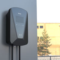 DIBOEV Hicbest Borne de recharge murale résidentielle pour véhicules électriques 7/11/22 kW 16A IEC62196 CCS pour BYD pour VW pour Tesla 16A IEC62196