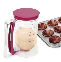 Nouvel outil de pâtisserie pour cupcakes, crêpes, biscuits, gâteaux, muffins, gaufres, distributeur de pâte, séparateur de crème, tasse à mesurer