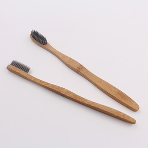 Cepillos de Dientes de Bambú, Paquete de 4, Ecológicos, Biodegradables, Manuales para Adultos, Mango de Bambú Natural, Cerdas de Carbón - Product Image 2