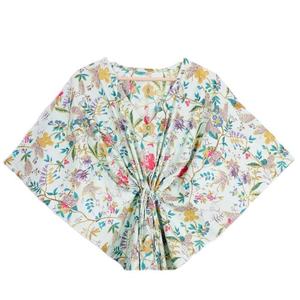 Kaftan en coton tissé à la main pour femme, imprimé indien élégant, style ample, tenue décontractée d'été, idéal pour se détendre au printemps - Product Image 6